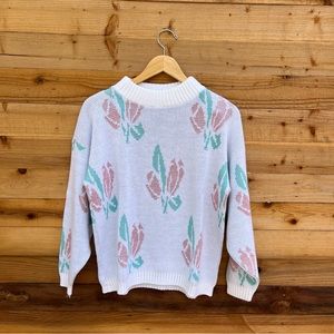 Vintage Acrylic Grandma Knit Sweater